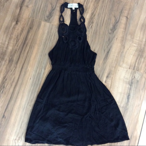 Vintage Havana Dresses & Skirts - SOLD NWOT L Vintage Havana Crochet Black Dress